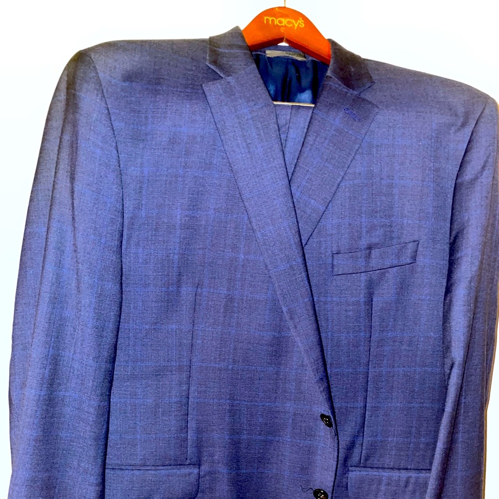 50R, Navy Blue w/ Royal Blue window pane design